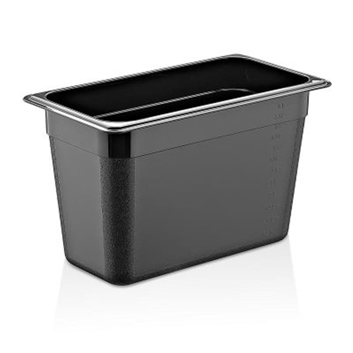 GastroPlast GN1/3-200 mm Polipropilen Gastronom Küvet, Siyah,,Polikarbon Gastronorm Küvetler,GastroPlast,1240204,Premut