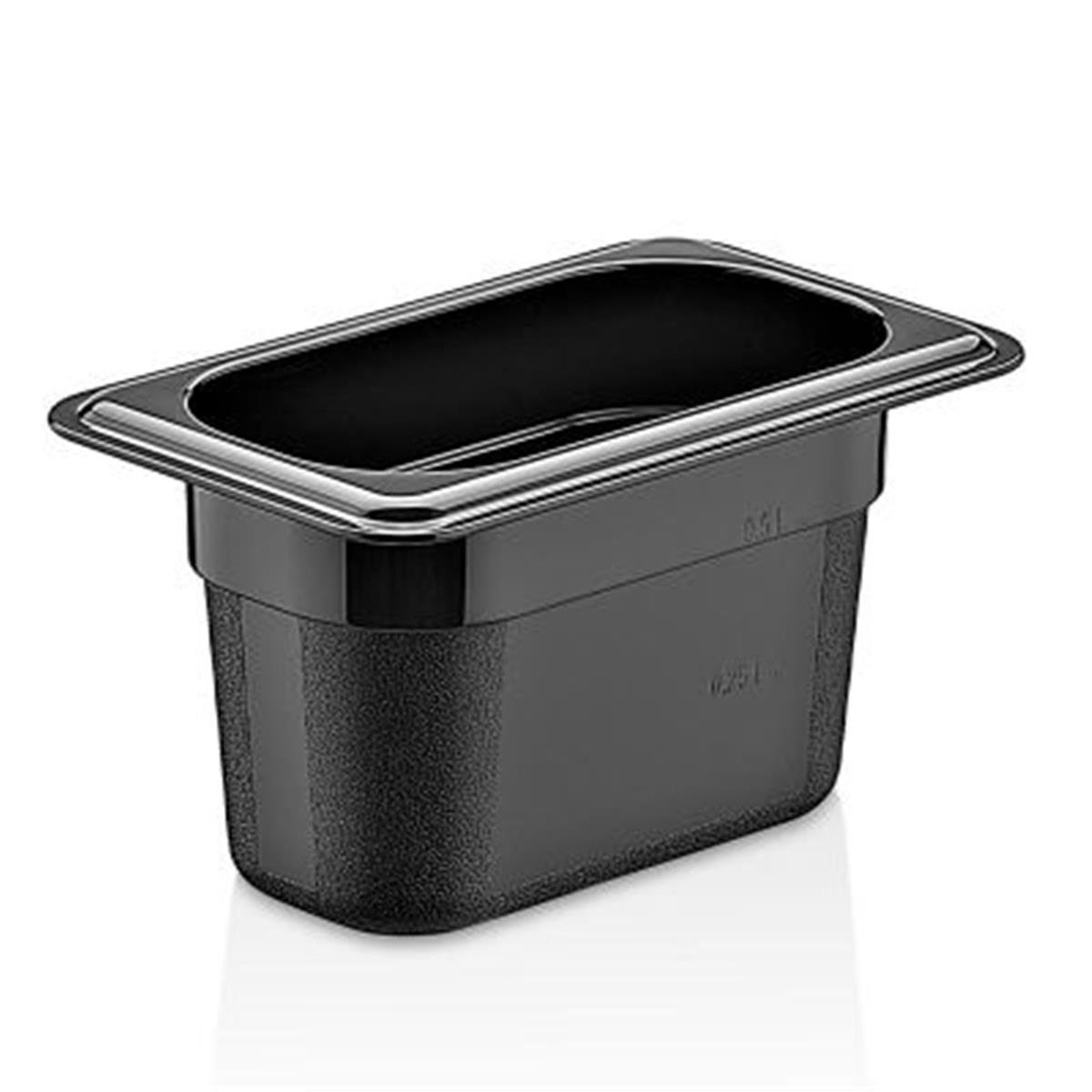 GastroPlast GN1/9-100 mm Polipropilen Gastronom Küvet, Siyah,,Polikarbon Gastronorm Küvetler,GastroPlast,1240199,Premut