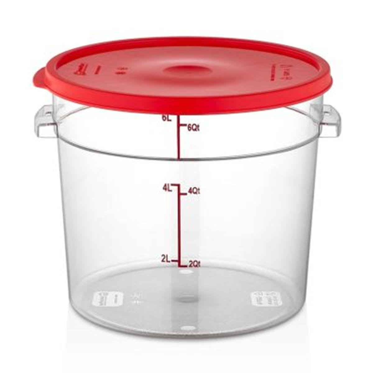 GastroPlast GRP-6 Polipropilen Yuvarlak Saklama Kabı, 6 L,,Saklama Kapları,GastroPlast,1240240,Premut