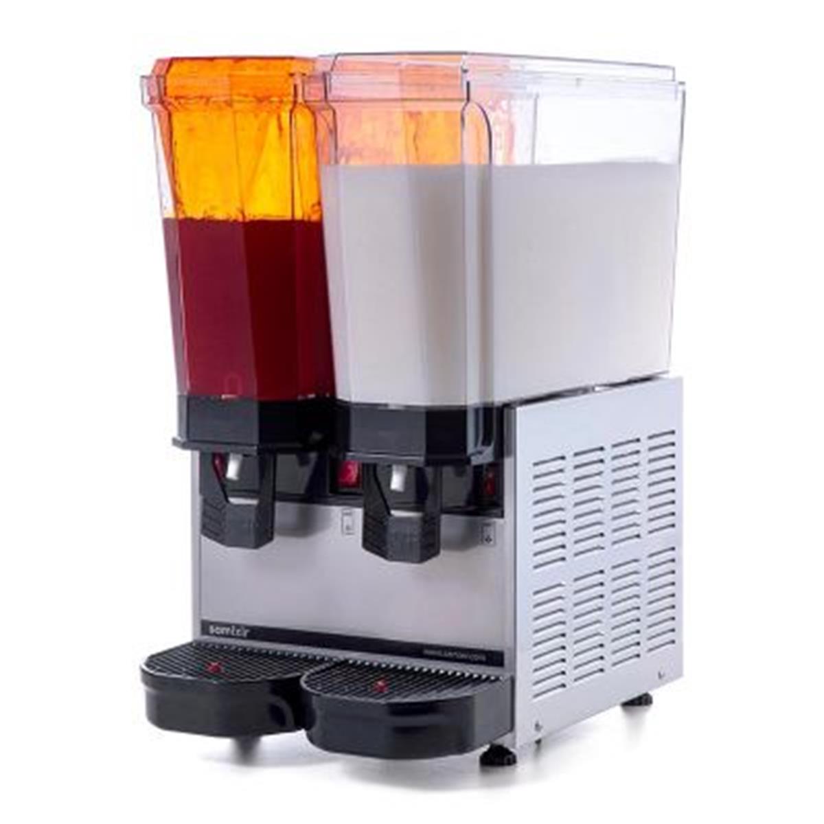Samixir 40.SMI Klasik Twin Soğuk İçecek Dispenseri, 20+20 L, Fıskiyeli ve Karıştırıcılı, Inox,,Limonata Şerbet & Ayran Makineleri,Samixir,1150066,Premut