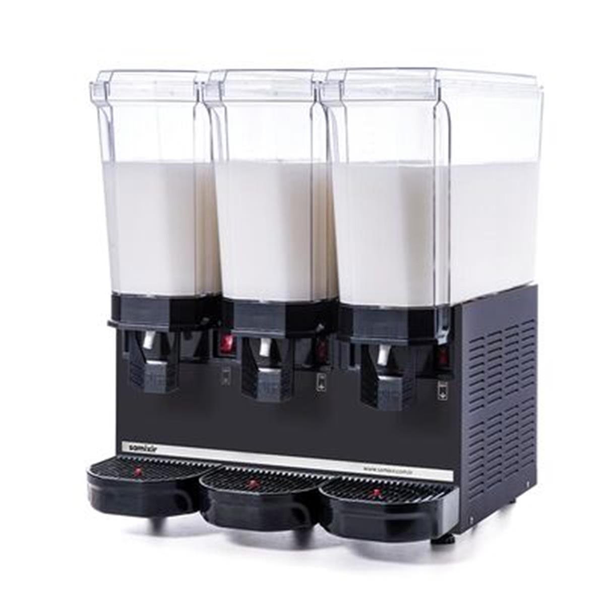 Samixir 60.MM Triple Klasik Karıştırıcılı Soğuk İçecek Dispenseri, 20+20+20 L, Siyah,,Limonata Şerbet & Ayran Makineleri,Samixir,1150065,Premut
