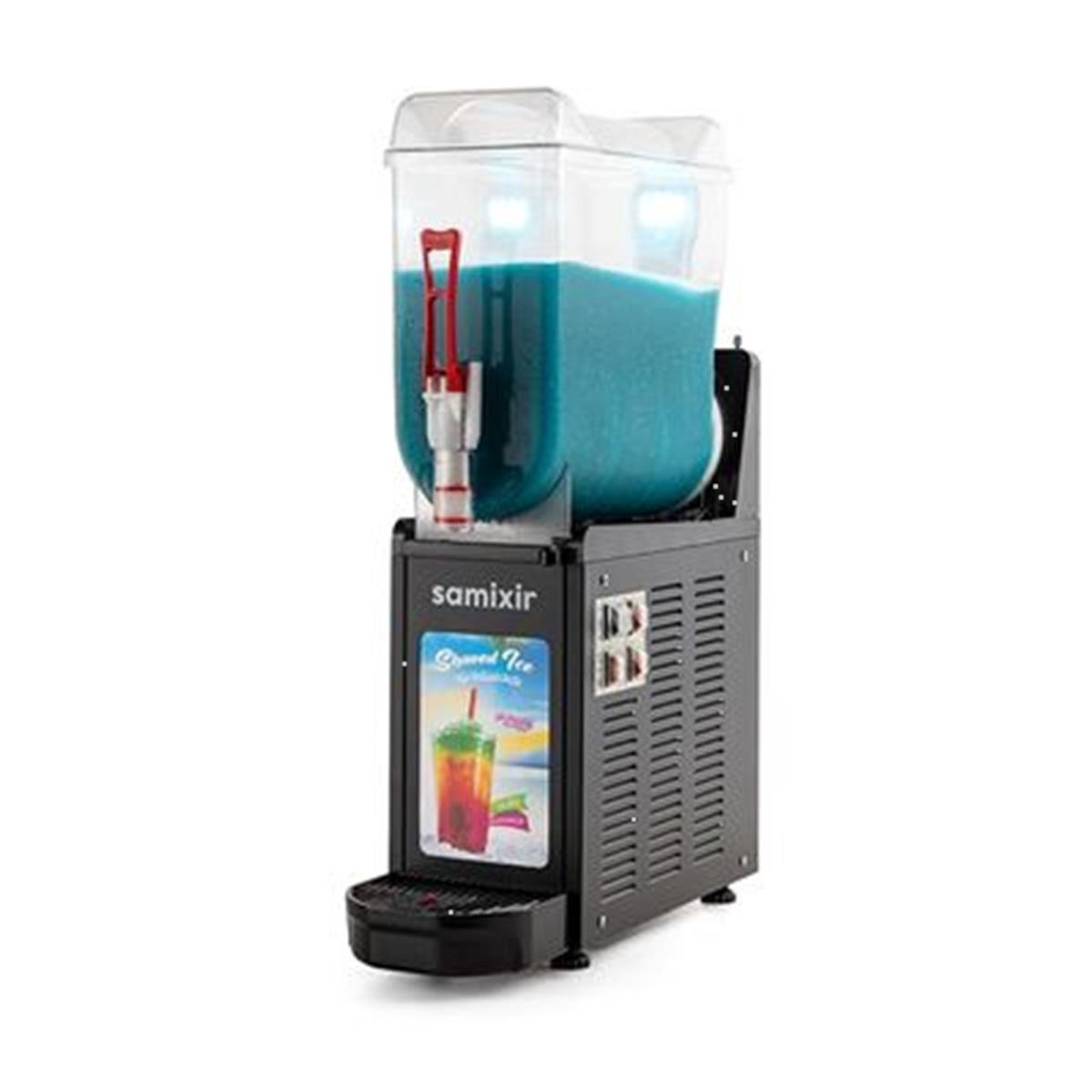 Samixir SLUSH12 Allure Ice Slush Granita ve Soğuk Meyve Suyu Dispenseri, 12 L, Siyah,,Ice Slush & Buzlaş Makineleri,Samixir,1150055,Premut