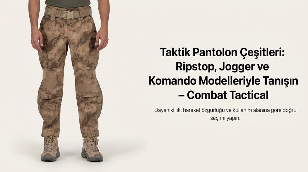 Taktik Pantolon Çeşitleri: Ripstop, Jogger ve Komando Modelleri - Combat Tactical