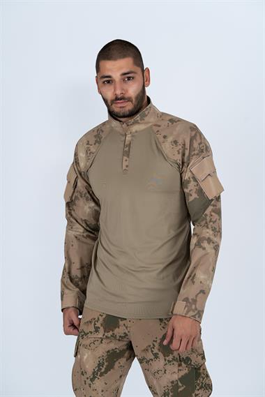 Bikatex Taktik Tişört Operasyon Tişörtü Uzun Kol T-Shirt - 402