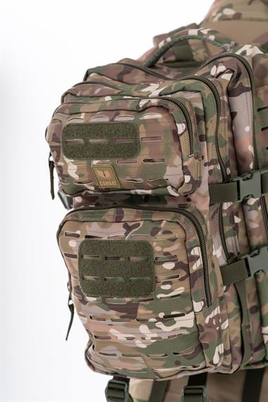 Combat Tactical Outdoor Taktik 35 Lt Sırt Çantası Su Geçirmez Yürüyüş Seyahat Dağcı Kamp Trekking Sırt Çantası 35 Lt-Kamuflaj-658