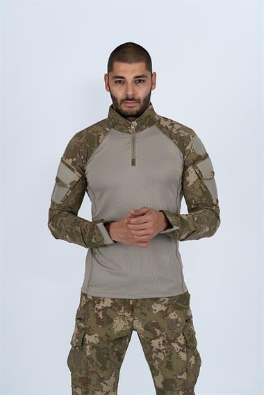 Combat Tactical Outdoor Taktik Tişört Operasyon Tişörtü Uzun Kol T-Shirt - 401
