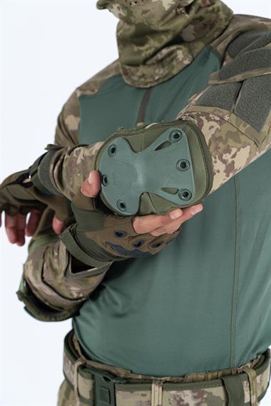 Bikatex Dizlik Dirseklik Koruyucu Takım Bisiklet Paten Kaykay Askeri Dizlik Dirseklik Takım Seti - 029