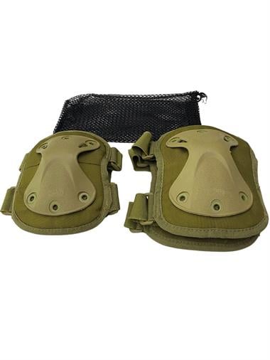 Bikatex Dizlik Dirseklik Koruyucu Takım Bisiklet Paten Kaykay Askeri Dizlik Dirseklik Takım Seti - 029