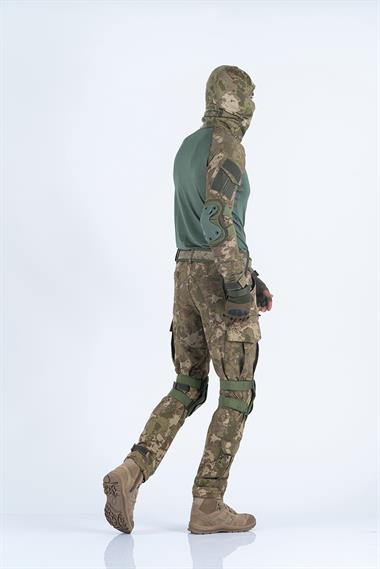 Bikatex Dizlik Dirseklik Koruyucu Takım Bisiklet Paten Kaykay Askeri Dizlik Dirseklik Takım Seti - 029