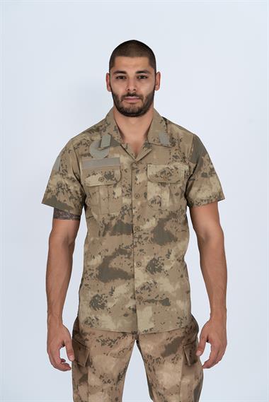 Bikatex Kısa Kol Yazlık Askeri Gömlek Asker Gömleği Jandarma  -  421