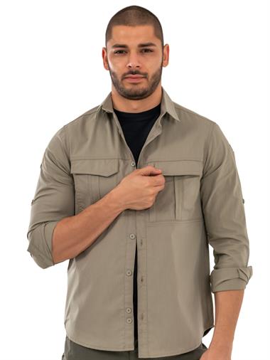 Combat Tactical Outdoor Taktik Gömlek Fermuar Cepli Koruma Swat Gömlek - 424