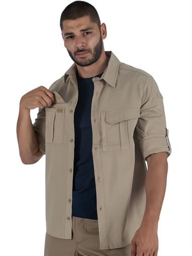 Combat Tactical Outdoor Taktik Gömlek Fermuar Cepli Koruma Swat Gömlek - 424