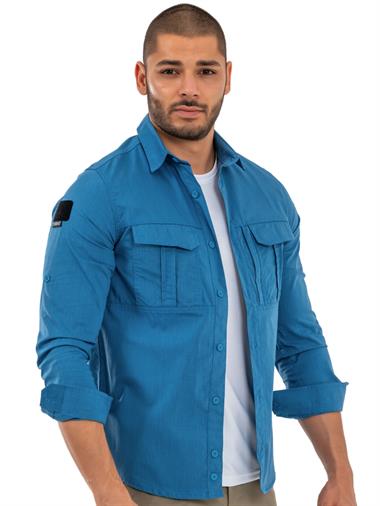 Combat Tactical Outdoor Taktik Gömlek Fermuar Cepli Koruma Swat Gömlek - 424