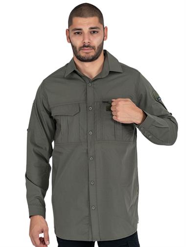 Combat Tactical Outdoor Taktik Gömlek Fermuar Cepli Koruma Swat Gömlek - 424
