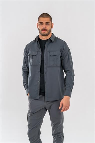 Combat Tactical Outdoor Taktik Gömlek Fermuar Cepli Koruma Swat Gömlek Yazlık  -  424