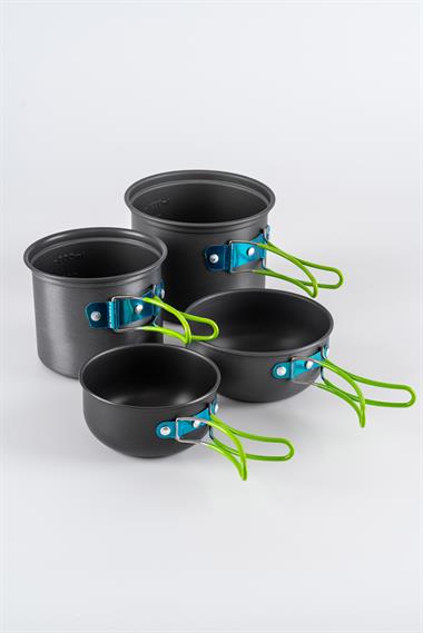 Kamp Pişirme Seti 4 Parça Katlanır - Ug-0137