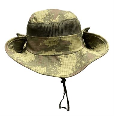 Taktik Fötr Şapka Balıkçı Avcılık Askeri Kamuflaj Boonie Fötür Şapka - 018