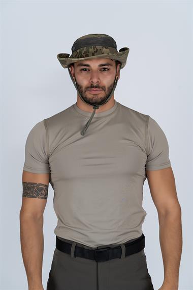 Taktik Fötr Şapka Balıkçı Avcılık Askeri Kamuflaj Boonie Fötür Şapka - 018