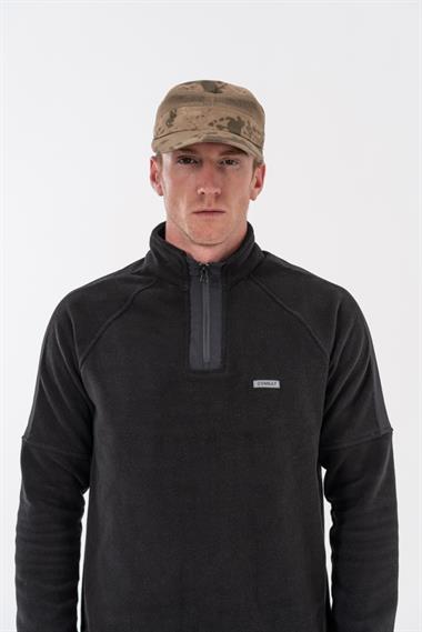 Combat Tactical Baskılı Uzun Kol Sıfır Yaka Tişört Bisiklet Yaka Günlük Basic Sweatshirt - 910