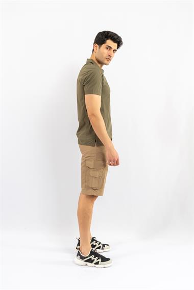 Combat Tactical Outdoor Tişört Günlük Polo Yaka Tişörtü T-Shirf - 819