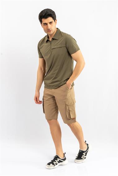 Combat Tactical Outdoor Tişört Günlük Polo Yaka Tişörtü T-Shirf - 819