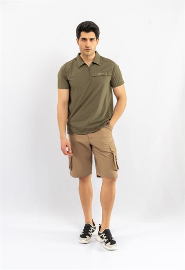 Combat Tactical Outdoor Tişört Günlük Polo Yaka Tişörtü T-Shirf - 819