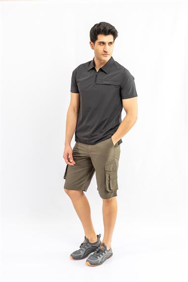 Combat Tactical Outdoor Tişört Günlük Polo Yaka Tişörtü T-Shirf - 819819