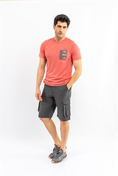 Combat Tactical Outdoor Tişört Günlük Sıfır Yaka Erkek Tişörtü Basıc T-Shirf Bambu tişört  821