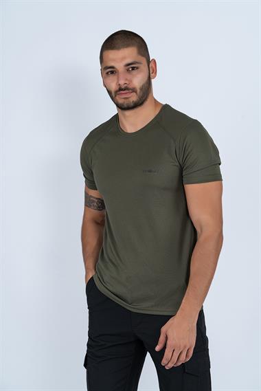 Combat Tactical Outdoor Tişört Günlük Sıfır Yaka Sporcu Erkek Tişörtü T-Shirf - 807 Ygm