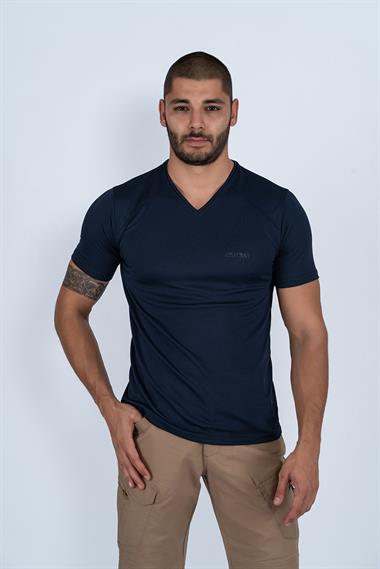 Combat Tactical Outdoor Tişört Günlük V-Yaka Sporcu Erkek Tişörtü T-Shirf - 808
