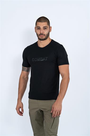 Combat Tactical Outdoor Tişört Günlük Sıfır Yaka Sporcu Erkek Tişörtü T-Shirf - 807