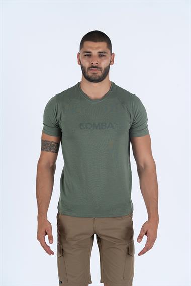 Combat Tactical Outdoor Tişört Günlük Sıfır Yaka Sporcu Erkek Tişörtü T-Shirf - 807