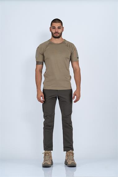 Combat Tactikal Outdoor Taktik Tişört Yuvarlak Bisiklet Yaka Tişört T-Shirt- 801 Mars