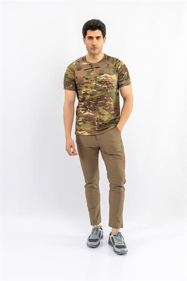 Combat Tactical T-Shırt Tactıcal K.Kol Pike Kamuflaj - 801