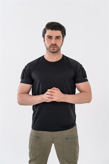 Bikatex Tactical Taktik Tişört Yuvarlak Bisiklet Yaka Tişört Outdoor T-Shirt - 801