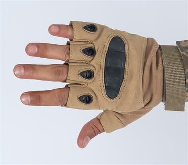 Combat Tactical Outdoor Kesik Parmaksız Eldiven Asker Polis Dağcı Sporcu Bisikletçi Kemik Eldiveni - 004