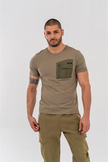 Combat Tactical Outdoor Tişört Günlük Sıfır Bisiklet Yaka Tişörtü Yuvarlak Yaka T-Shirf  -  811