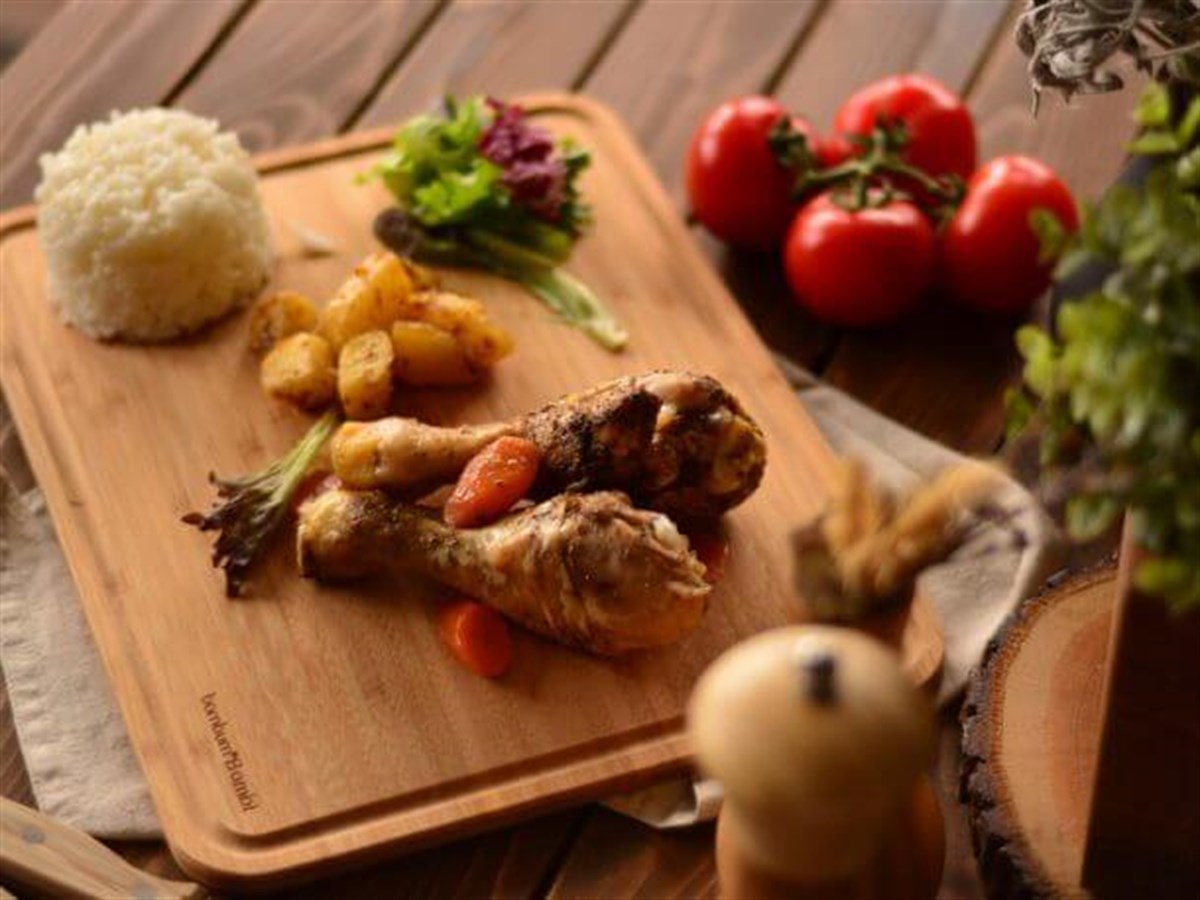  Bambum Talau Kesme & Steak Tahtası OrtaBambumKesme Tahtası