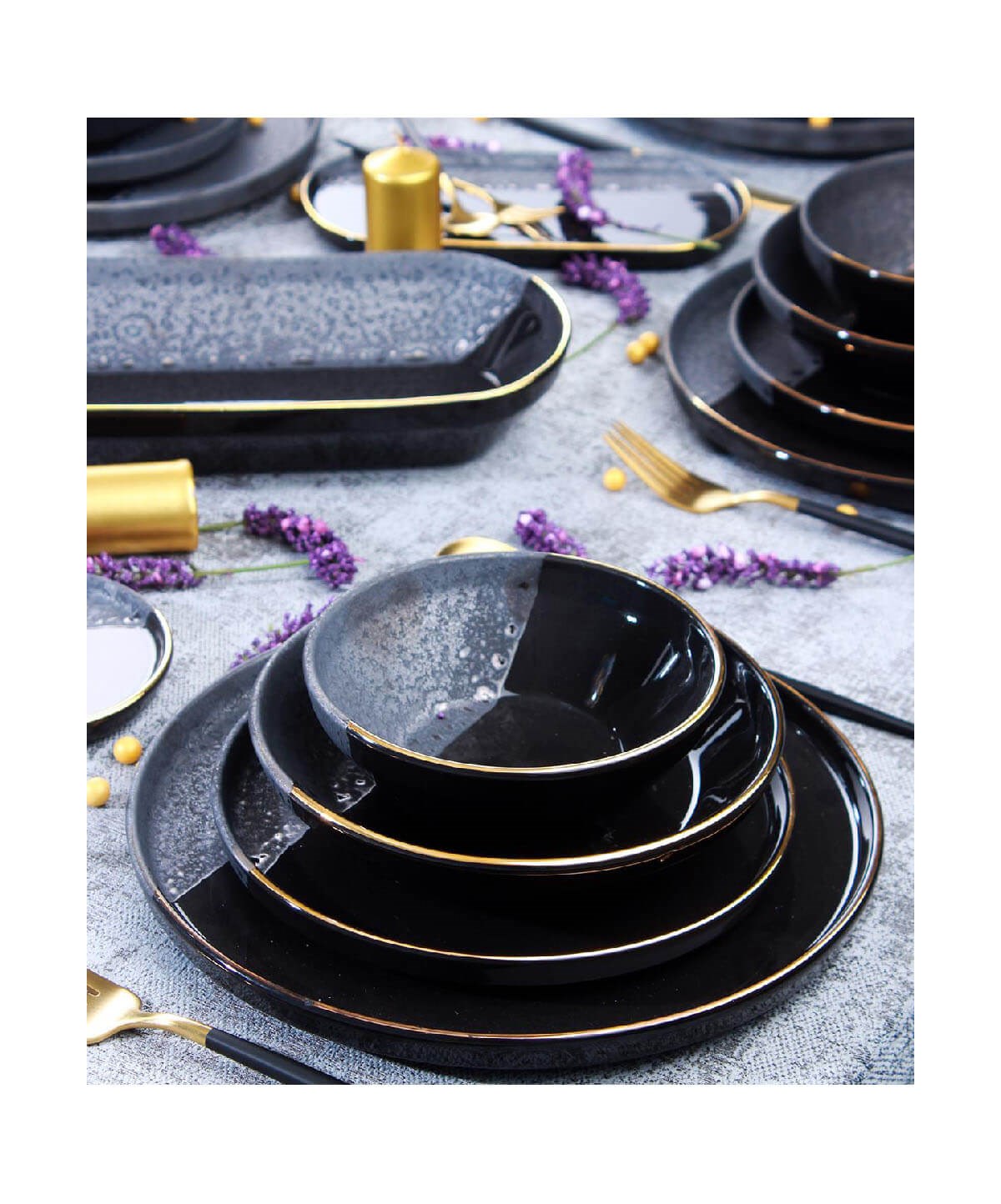Acar Royal Black 6 Kişilik 27 Parça Yemek TakımıAcar6 Kişilik Yemek Takımı