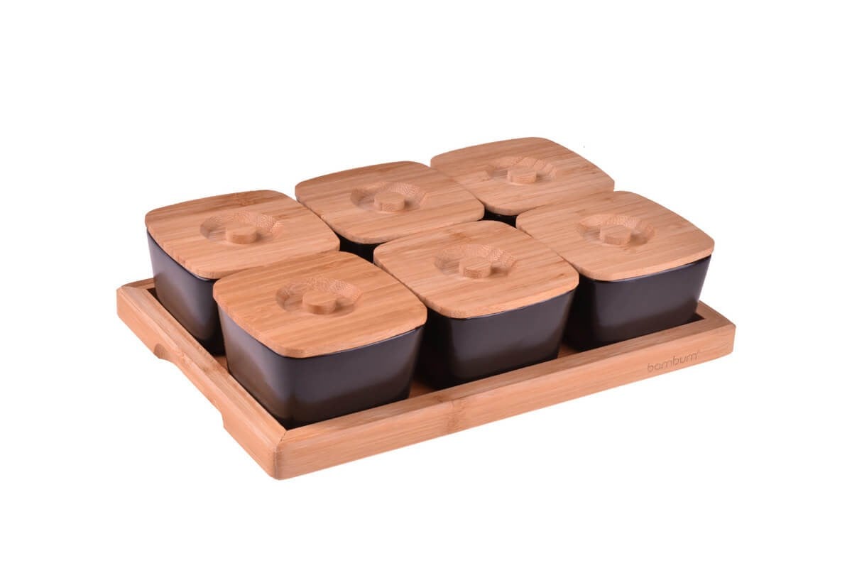 Bambum Lalin 13 Parça Kahvaltılık Siyah