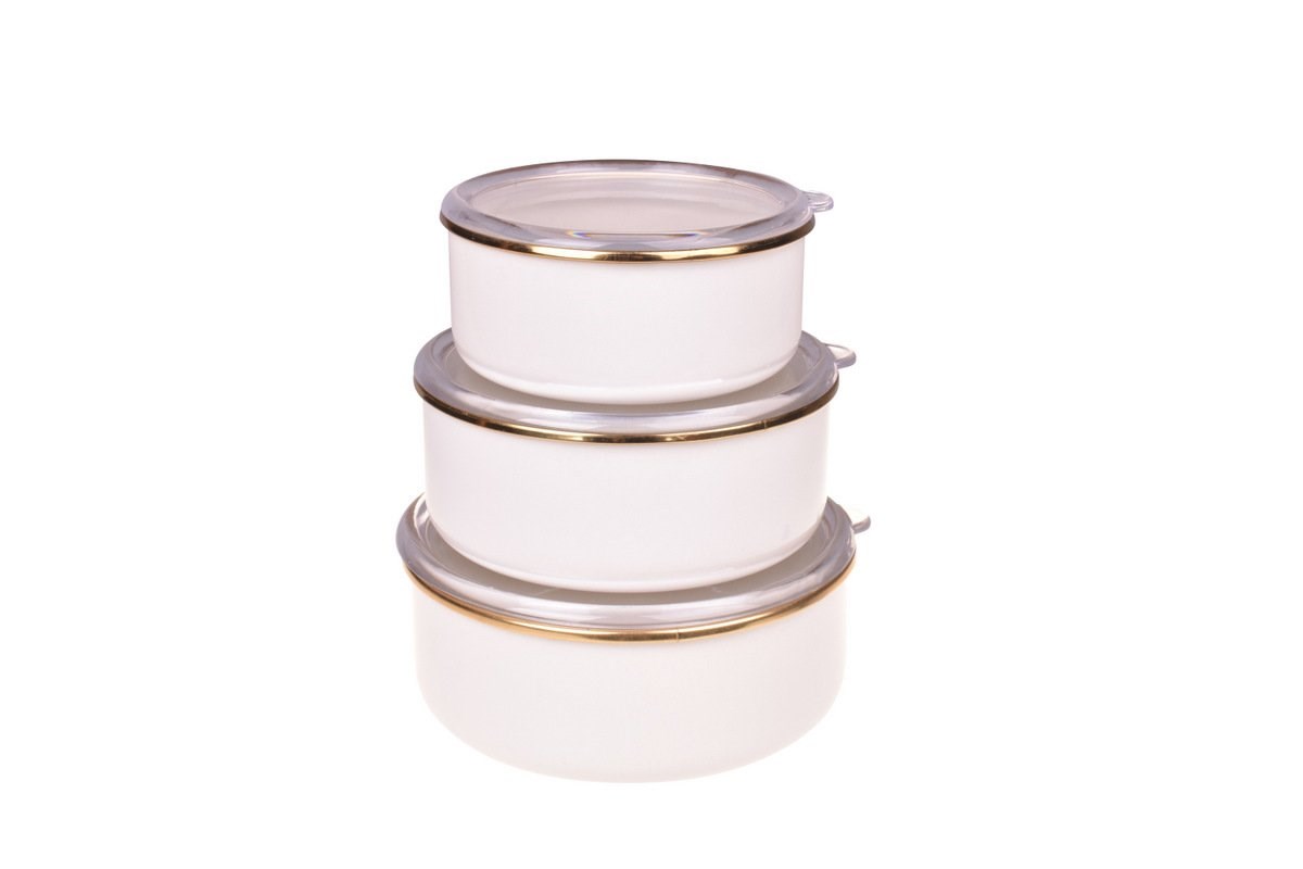 Bambum Sultan - 3'lü Saklama Kabi (14-16-18 cm) KremBambumKavanoz & Saklama Kabı