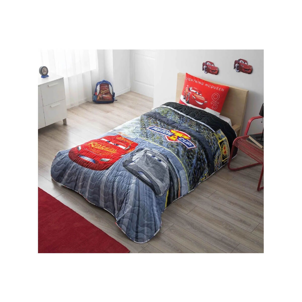 Disney Cars 3 Tek Kişilik Yatak Örtüsü 60160230TaçTek Kişilik Yatak Örtüsü