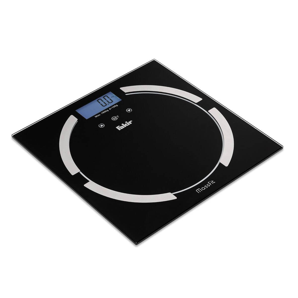 Fakir Massfit Dijital Cam Vücut Analiz Baskülü SiyahFakirBanyo Tartısı