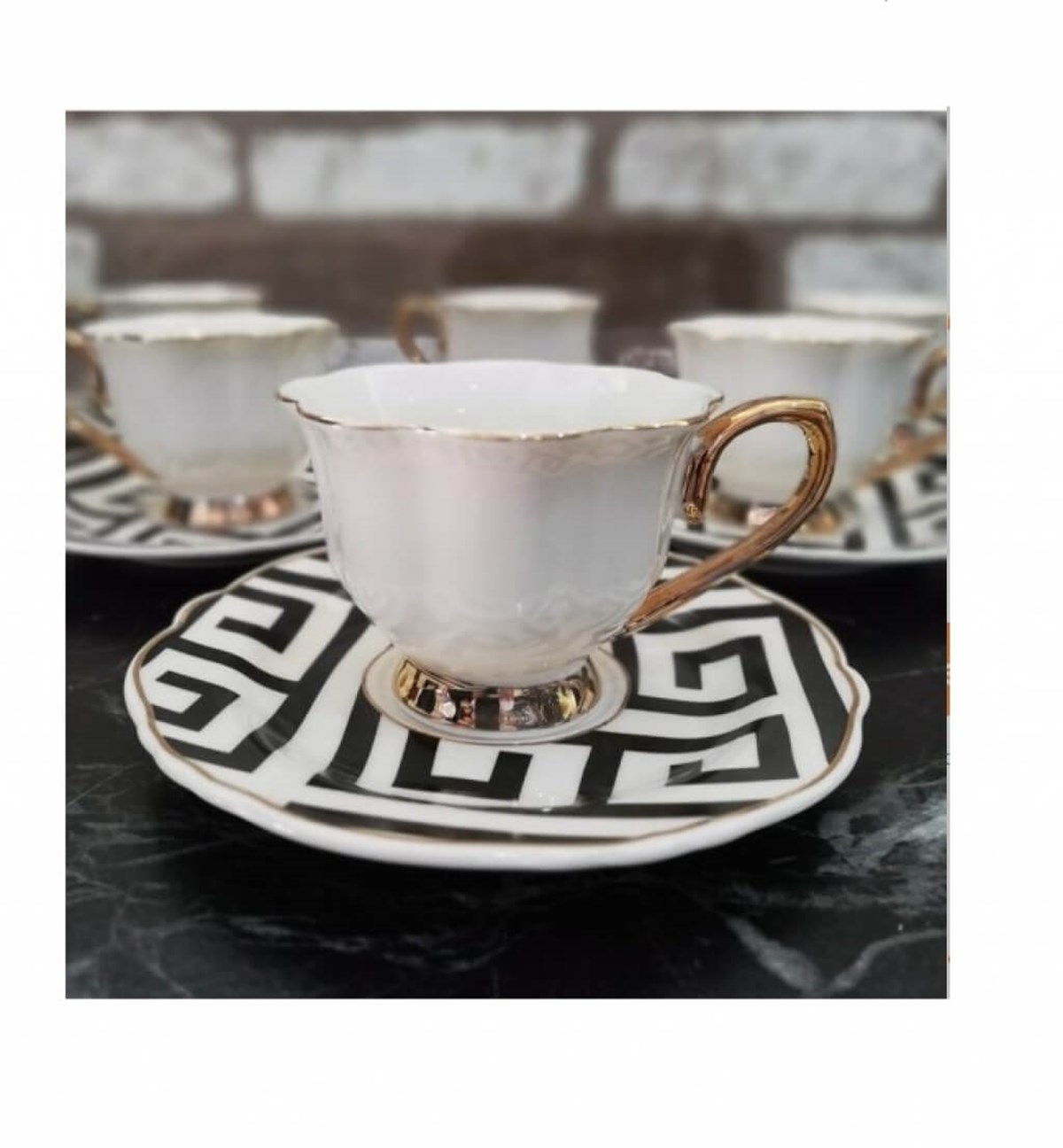 Gönül G2624 Porselen Kahve Fincanı Takımı 6'lıGönülFincan Takımları