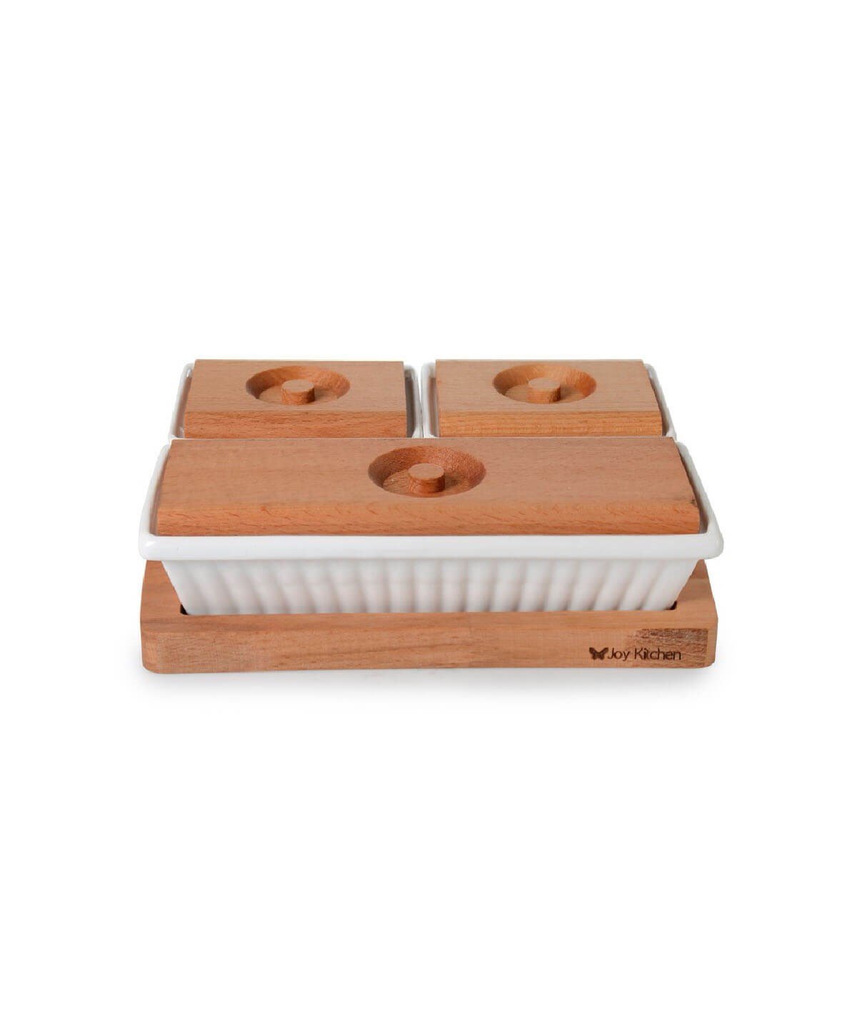 Joy Kitchen Ahşap Tepsili 3'lü Kahvaltılık Set UP00643İpek Züccaciye6 Kişilik Kahvaltı Takımı