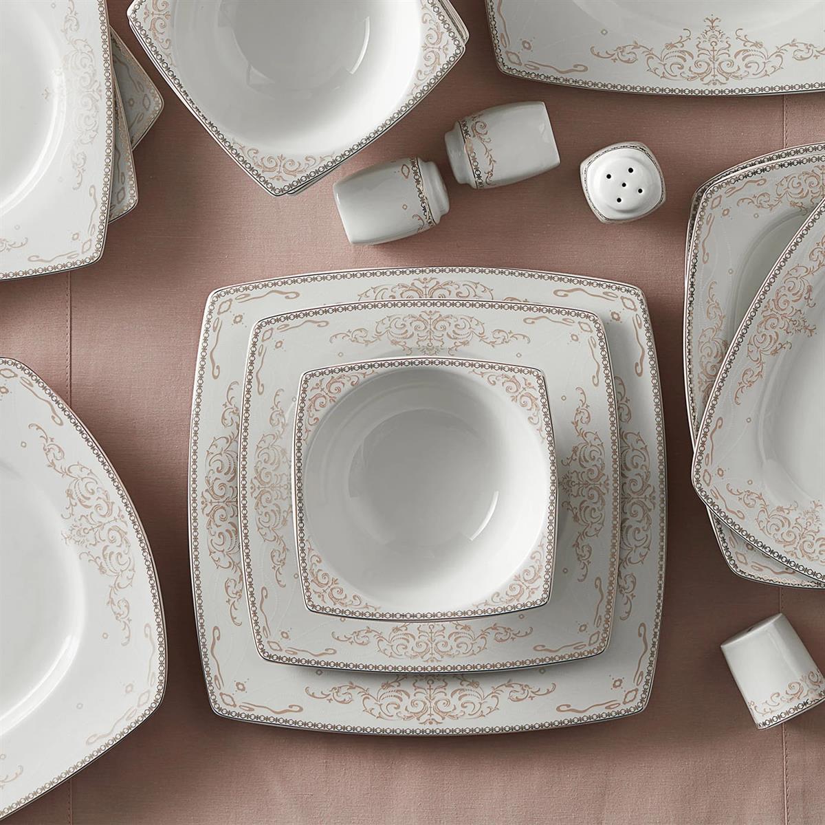 Karaca Adelya Fine Cream 60 Parça 12 Kişilik Yemek TakımıKaraca12 Kişilik Yemek Takımı