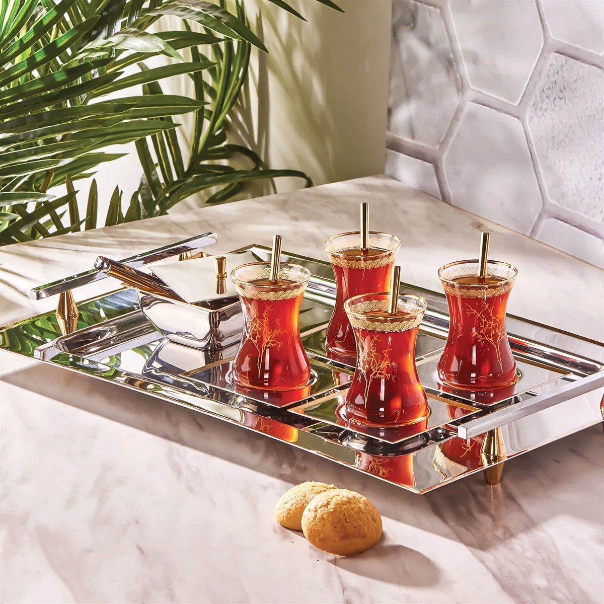 Karaca Grand 40 Parça Çelik Çay SetiKaracaÇay Takımları