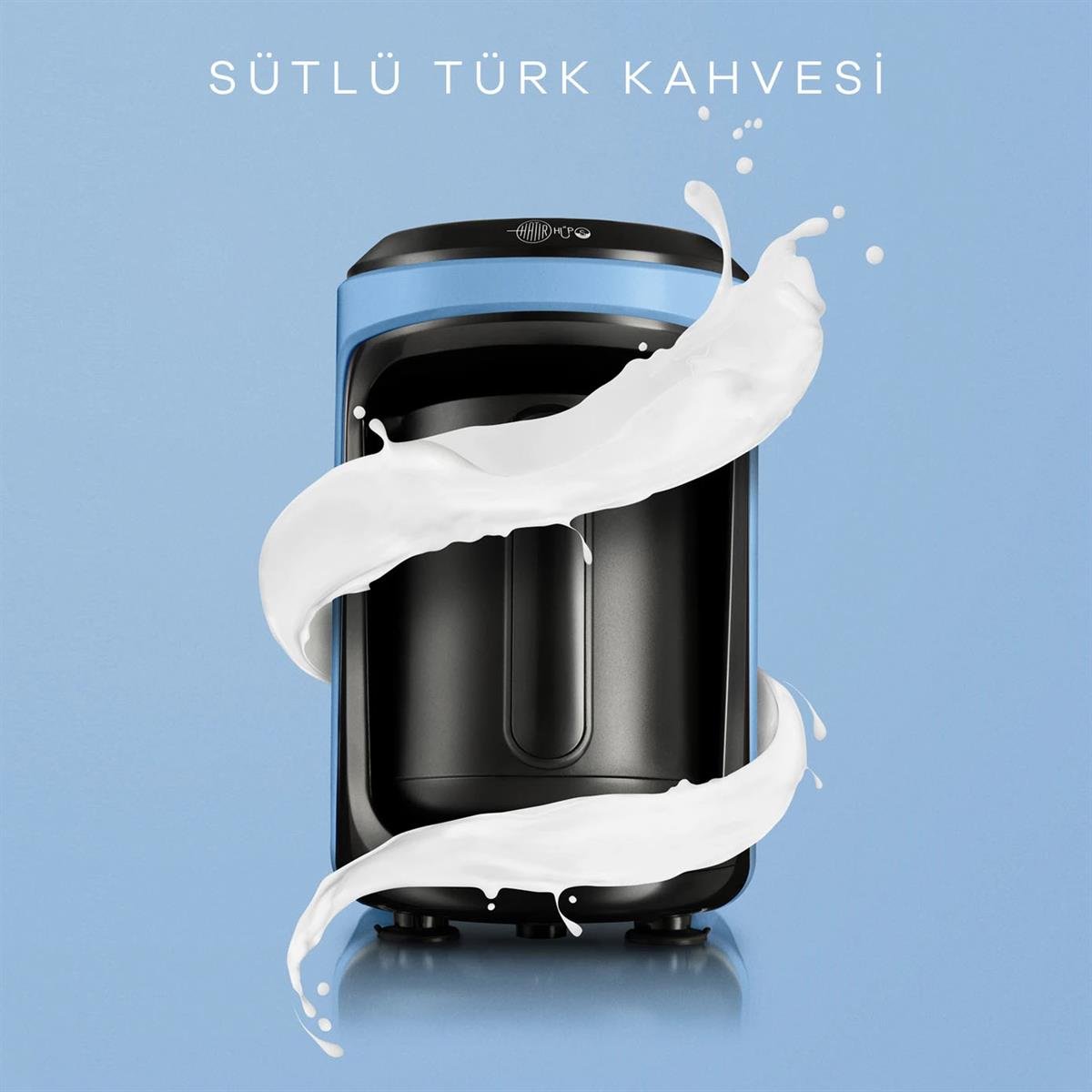 Karaca Hatır Hüps Sütlü Türk Kahve Makinesi Vintage BlueKaracaKahve Makinesi