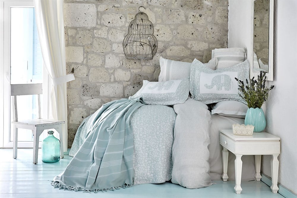Karaca Home Zilonis Su Yeşili Çift Kişilik Summer Set