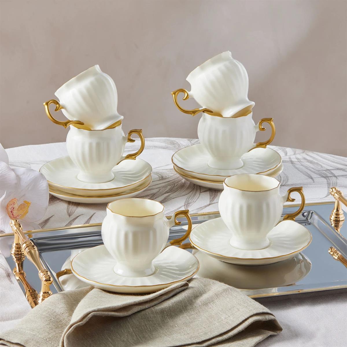 Karaca Kehribar 6 Kişilik Kahve Fincan Takımı 100 mlKaracaFincan Takımları